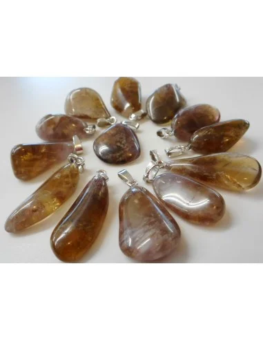 Auralite pendentif argent