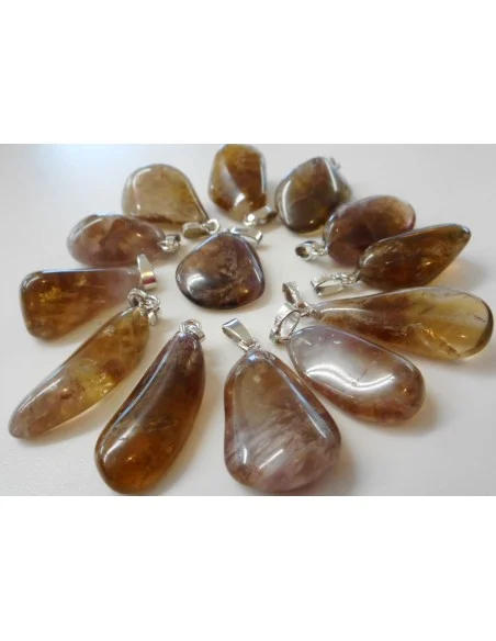 Auralite pendentif argent