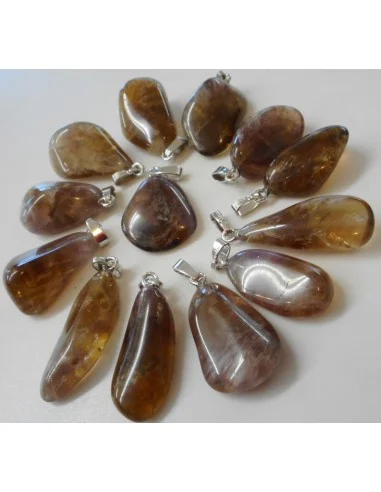 Auralite pendentif argent