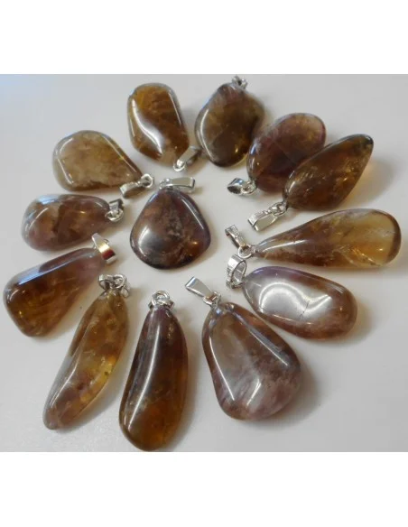 Auralite pendentif argent