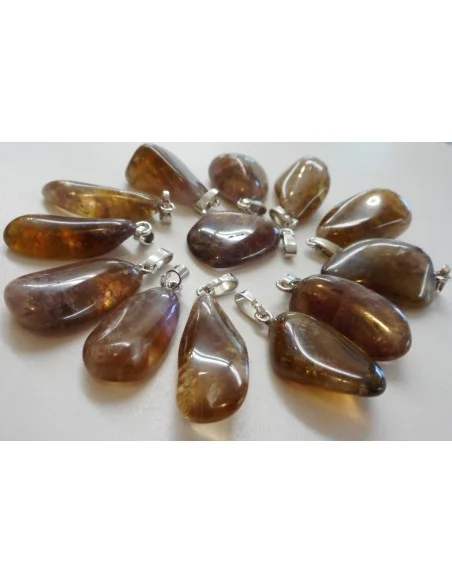 Auralite pendentif argent