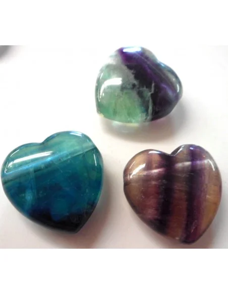 Fluorite coeur pendentif