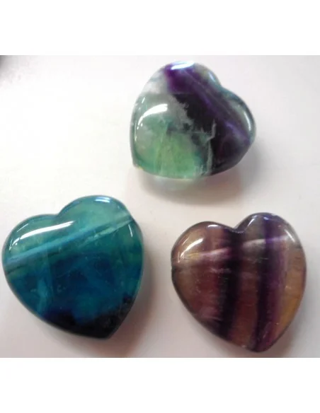Fluorite coeur pendentif