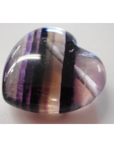 Fluorite coeur pendentif