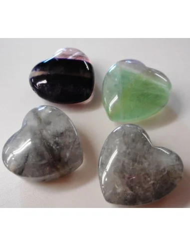 Fluorite coeur pendentif