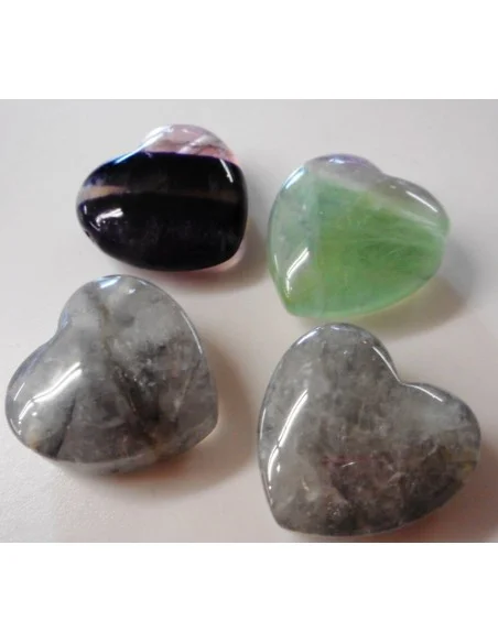 Fluorite coeur pendentif