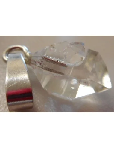 Diamant d'herkimer compagnon, pendentif