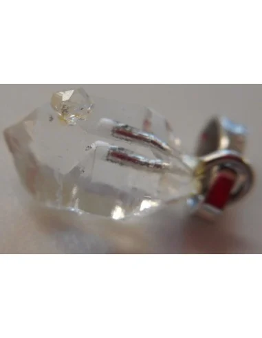Diamant d'herkimer compagnon, pendentif
