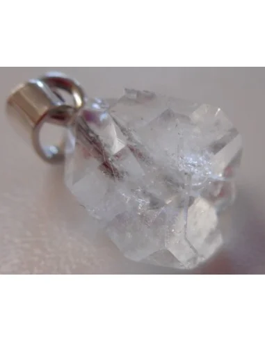Diamant d'herkimer compagnon, pendentif