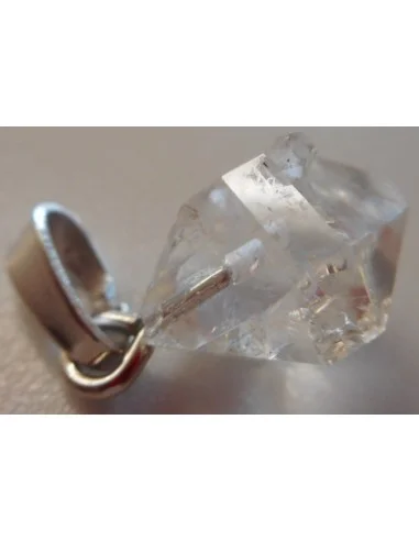 Diamant d'herkimer compagnon, pendentif