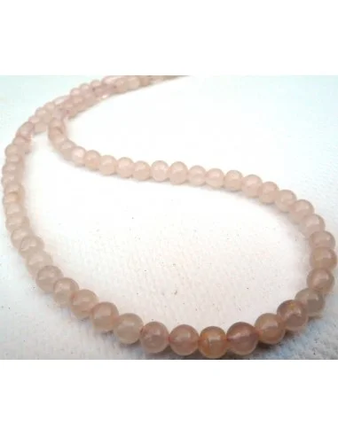 Quartz rose collier