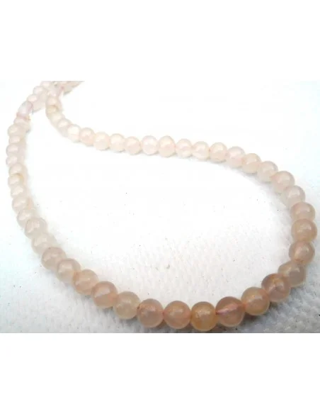 Quartz rose collier