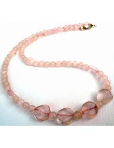 Collier quartz rose