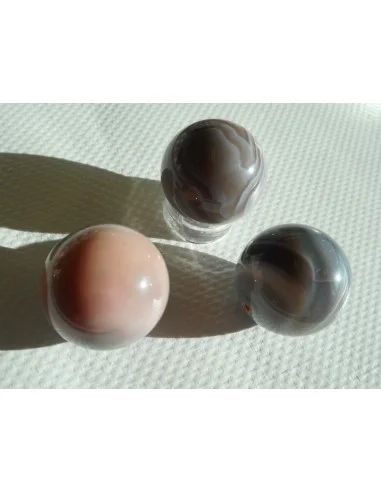 Agate Botswanna rose sphere 20mm