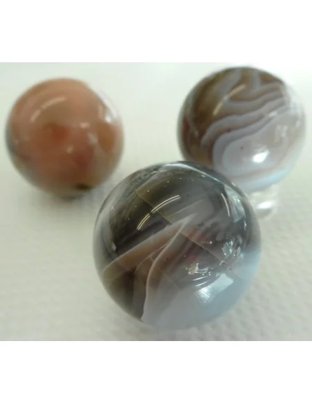 Agate Botswanna rose sphere 20mm