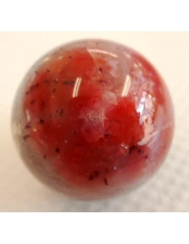Calcedoine rouge sphere 20mm