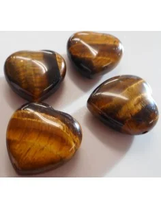 Pendentif coeur oeil de tigre 2