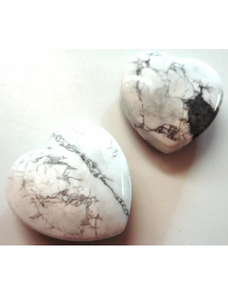 Pendentif coeur howlite Pendentif coeur howlite