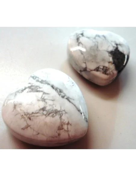 Pendentif coeur howlite Pendentif coeur howlite