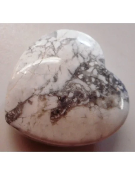 Pendentif coeur howlite Pendentif coeur howlite