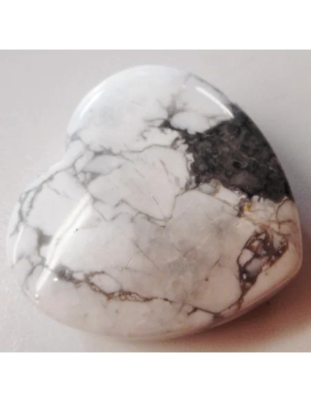 Pendentif coeur howlite Pendentif coeur howlite
