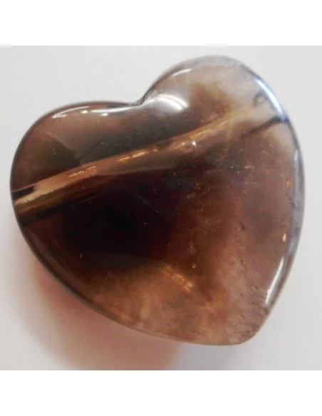 Pendentif coeur quartz fumé Pendentif coeur quartz fumé