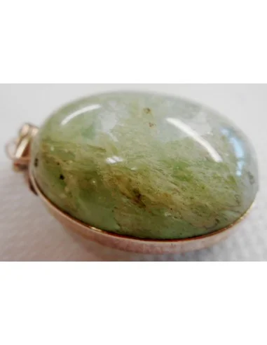 Pendentif agate mousse monté en argent