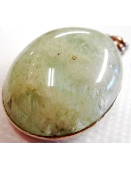 Pendentif agate mousse monté en argent