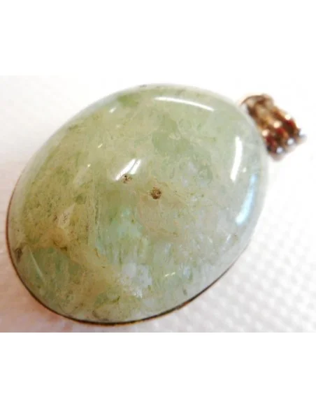 Pendentif agate mousse monté en argent