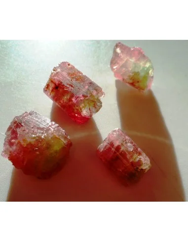 Grande tourmaline melon d'eau pendentif