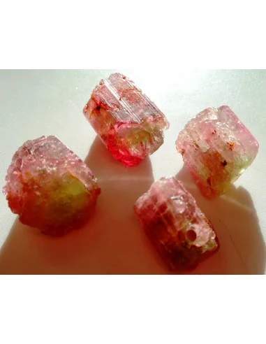 Grande tourmaline melon d'eau pendentif