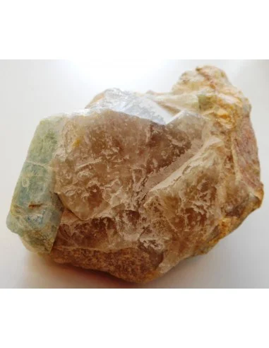 Tourmaline bleue sur gangue