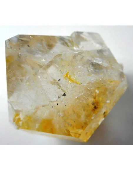 Grand Diamant d'Herkimer citriné