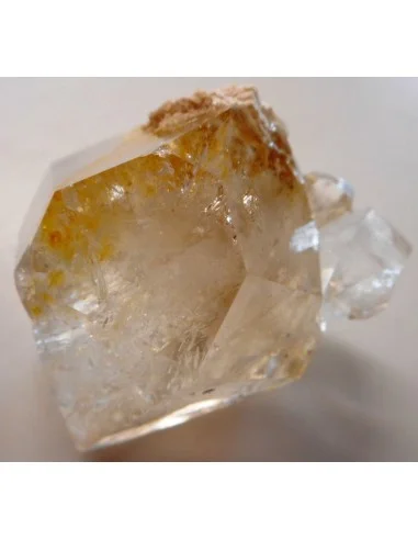 Grand Diamant d'Herkimer citriné