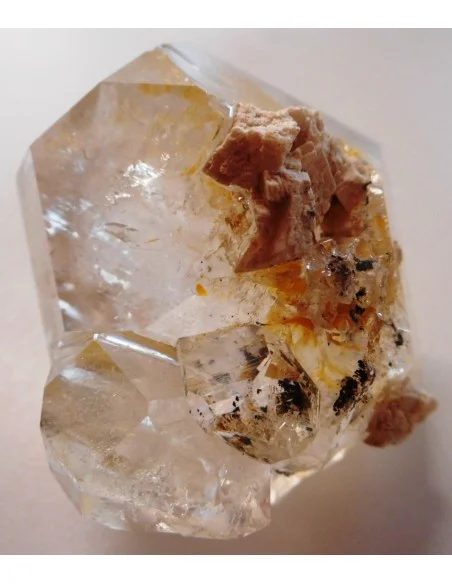 Grand Diamant d'Herkimer citriné