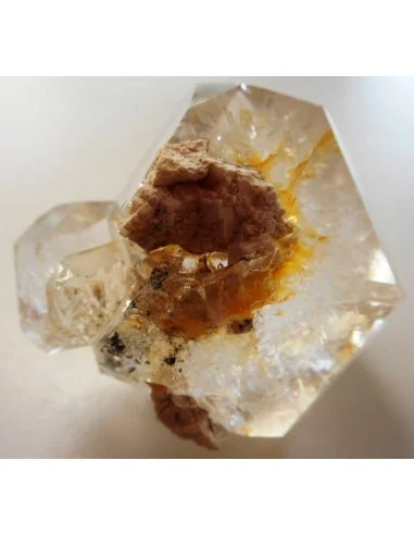 Grand Diamant d'Herkimer citriné