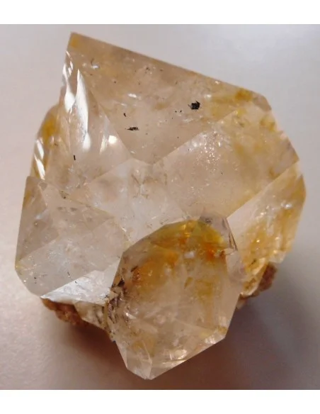 Grand Diamant d'Herkimer citriné