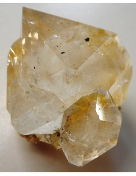 Grand Diamant d'Herkimer citriné