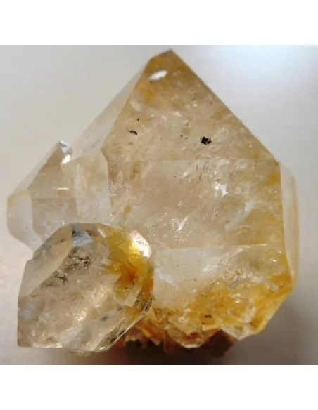Grand Diamant d'Herkimer citriné