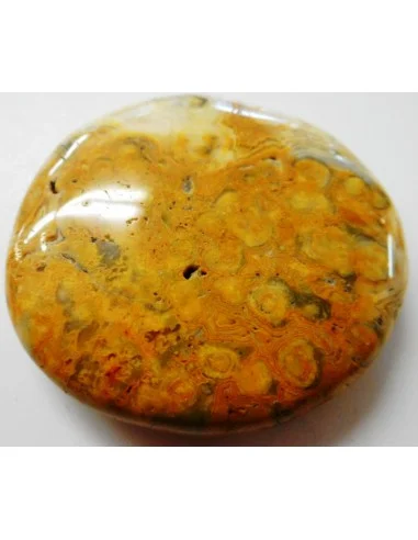 Galet agate crazy lace orange