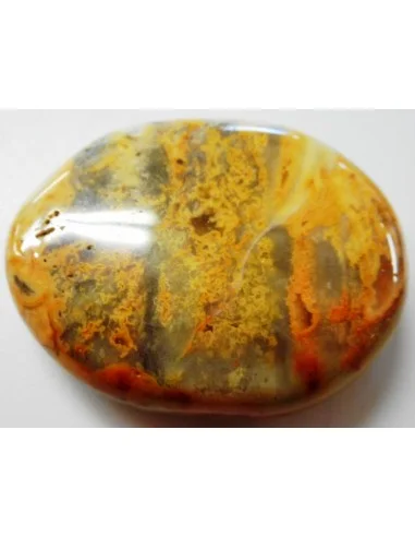Galet agate crazy lace orange