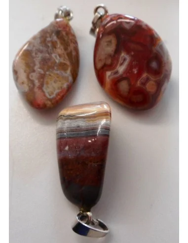 Agate crazy lace pendentif