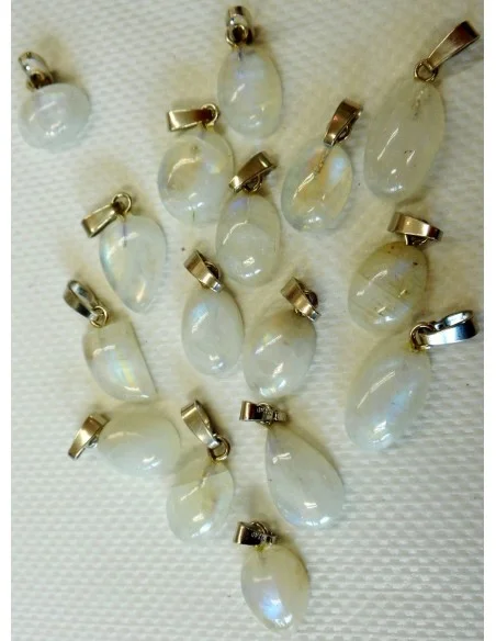 Pierre lune arc-en-ciel pendentif