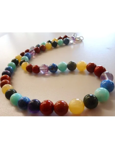 Collier 7 chakras 8mm