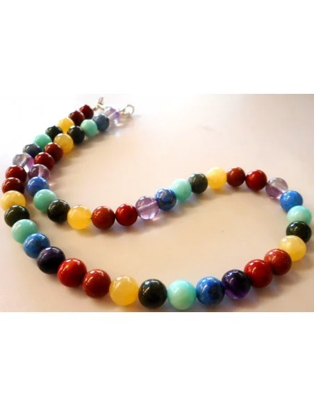 Collier 7 chakras 8mm