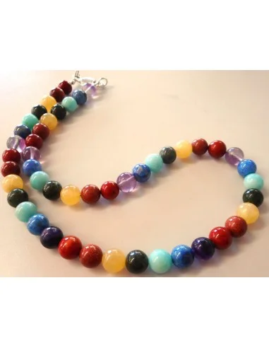 Collier 7 chakras 8mm