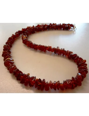 Collier homme ambre 51cm