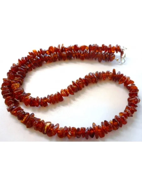 Collier homme ambre 51cm