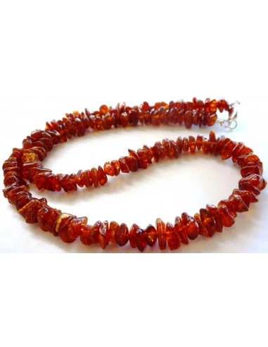 Collier homme ambre 51cm