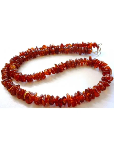 Collier homme ambre 51cm